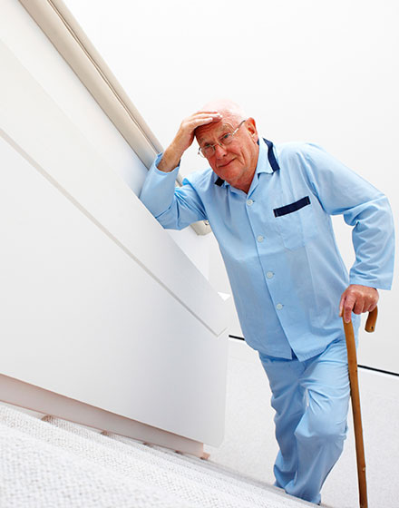 dificultad para subir las escaleras